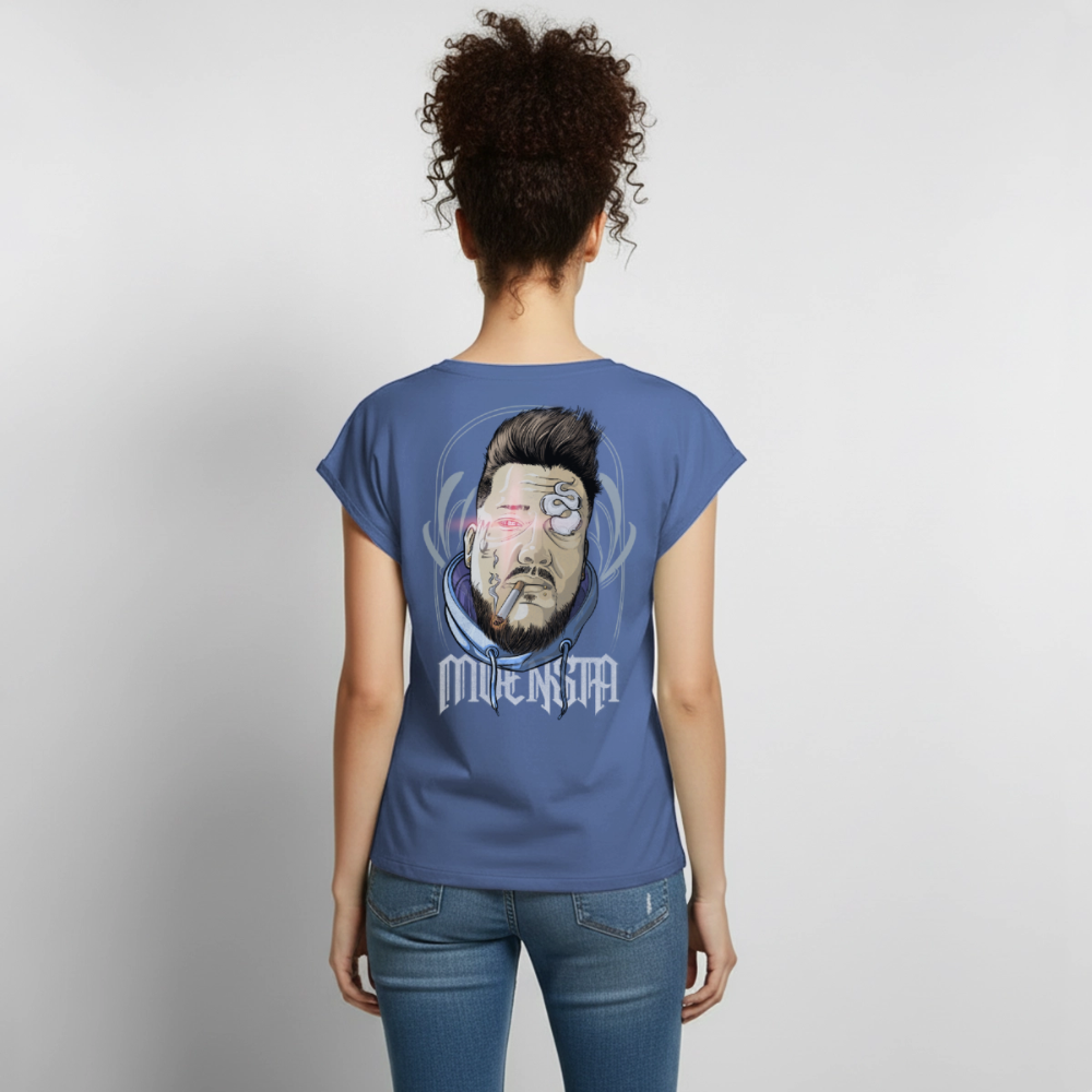 Tattoo Artist Portrait – Urban Comic Style - stone blue